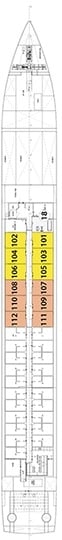 Deck plan for Indigo Deck