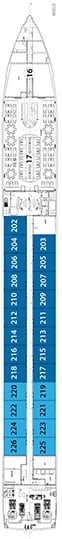 Deck plan for Sapphire Deck