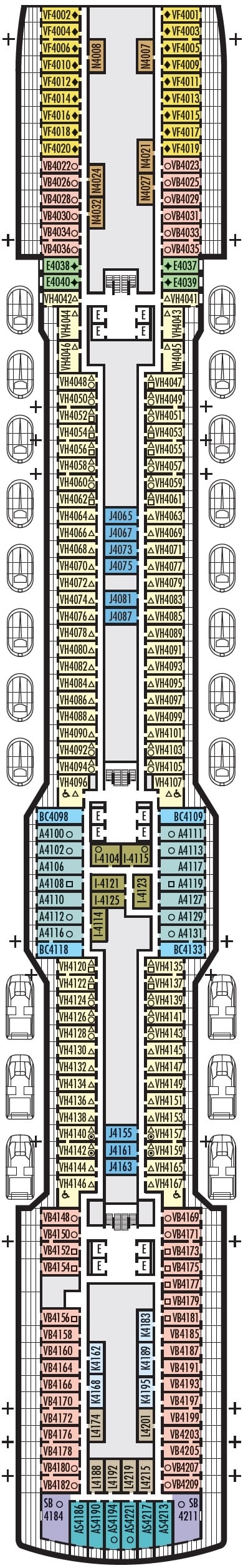 Deck plan for Beethoven Deck