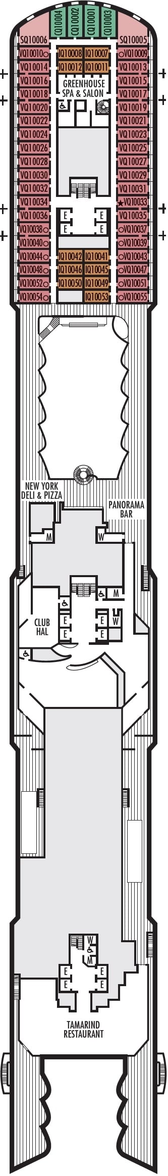Deck plan for Panorama Deck