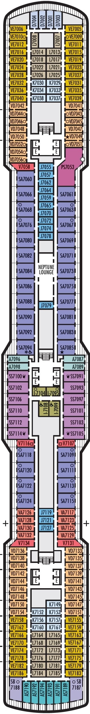 Deck plan for Schubert Deck