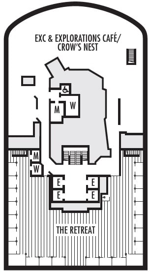 Deck plan for Observation Deck