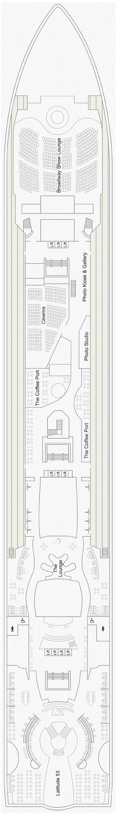 Deck plan for Deck 6