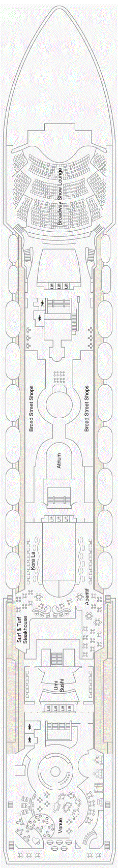 Deck plan for Deck 7