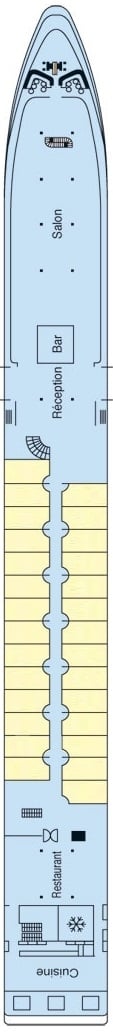 Deck plan for Sun Deck
