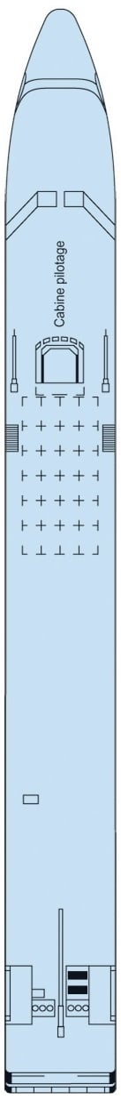 Deck plan for Sun Deck