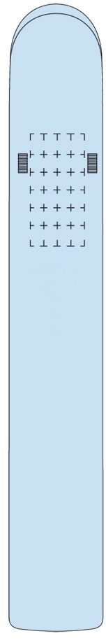 MS La Belle de Cadix deck plan — Sun Deck