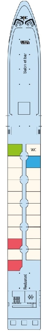Deck plan for Upper Deck