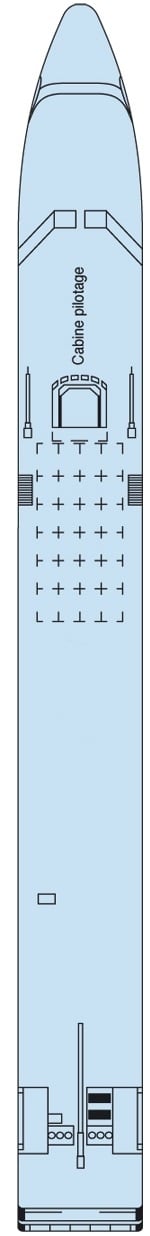 Deck plan for Sun Deck
