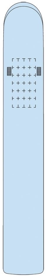 Deck plan for Sun Deck 