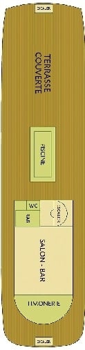 Deck plan for Sun Deck