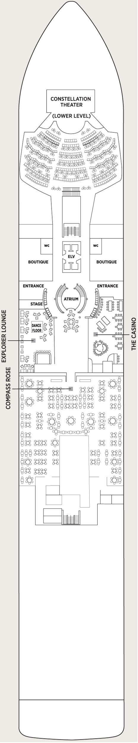 Deck plan for Deck 4