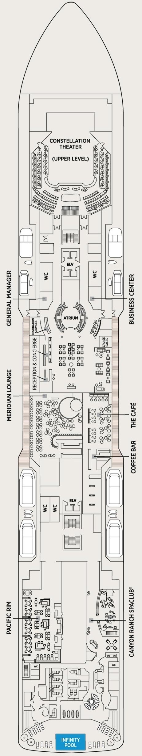 Deck plan for Deck 5