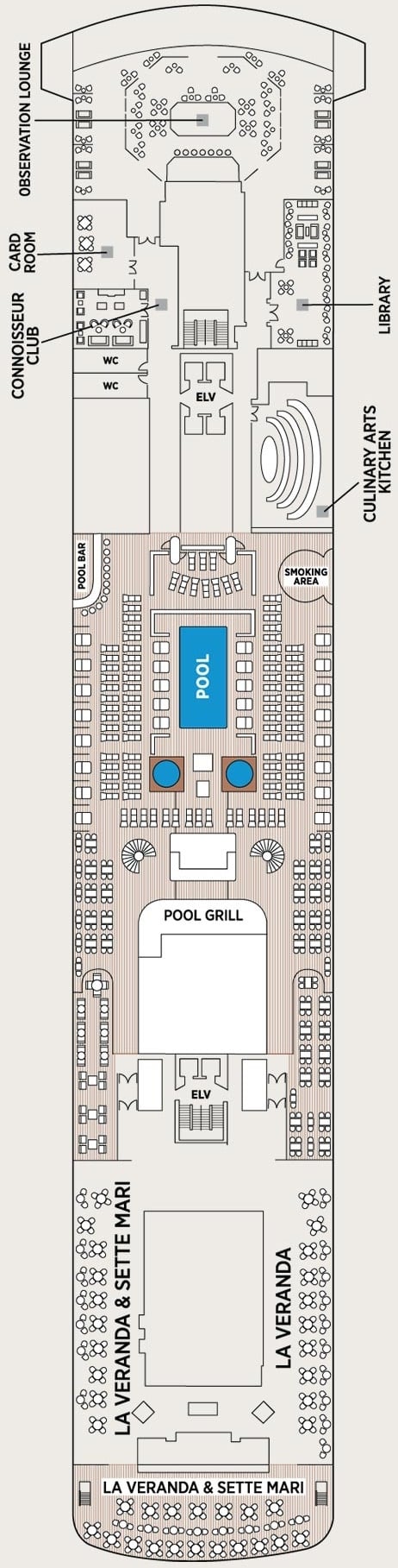 Deck plan for Deck 11