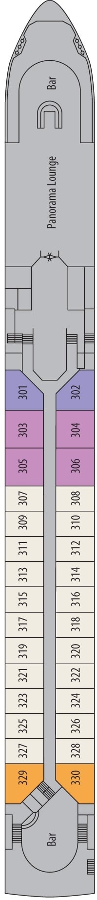 Deck plan for Diamond Deck