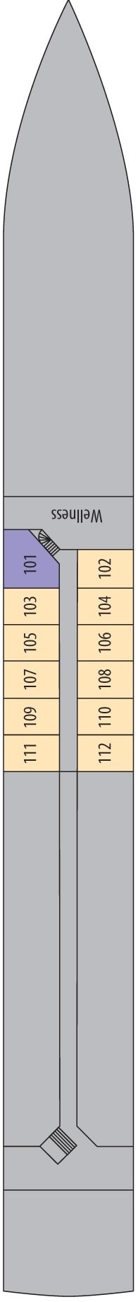 Deck plan for Emerald Deck