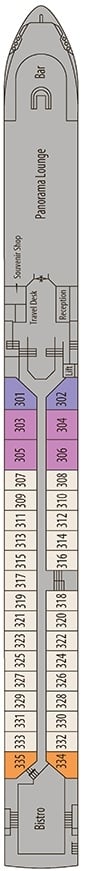Deck plan for Diamond Deck