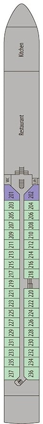Deck plan for Ruby Deck
