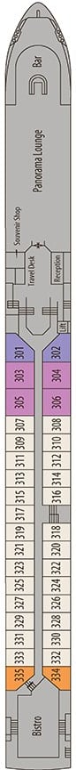 Deck plan for Diamond Deck
