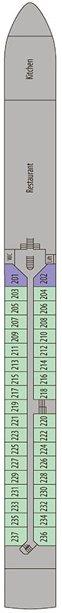 Deck plan for Ruby Deck