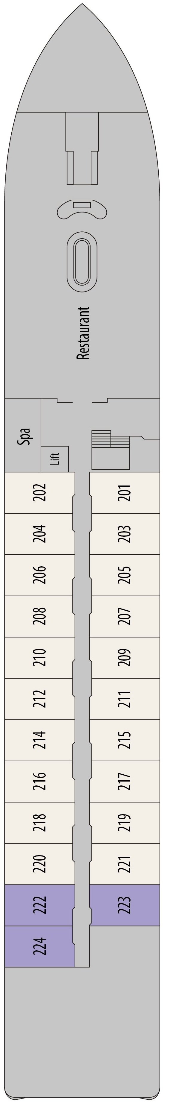 Deck plan for Main Deck