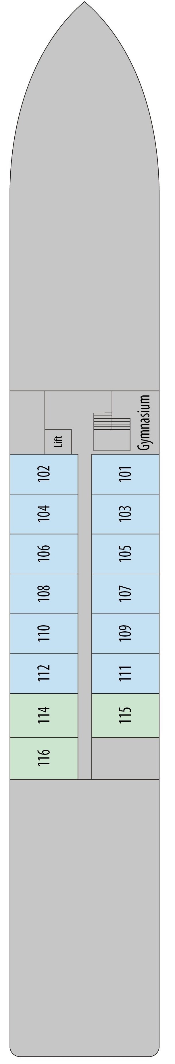 Deck plan for Lower Deck