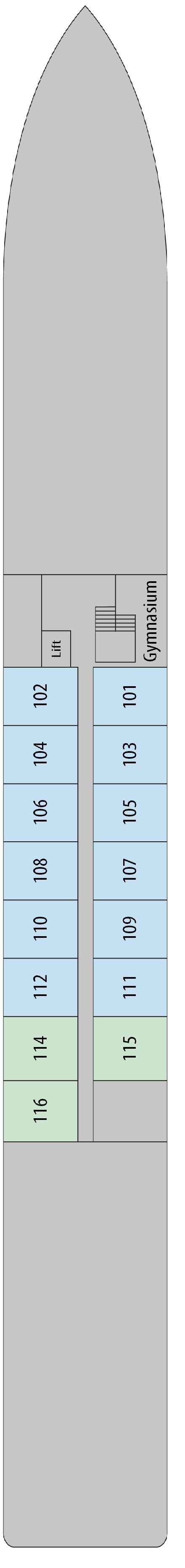 Deck plan for Lower Deck