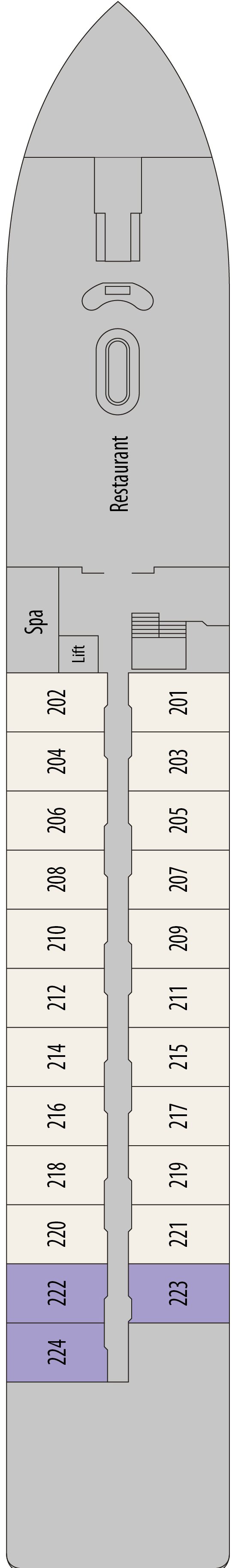Deck plan for Main Deck