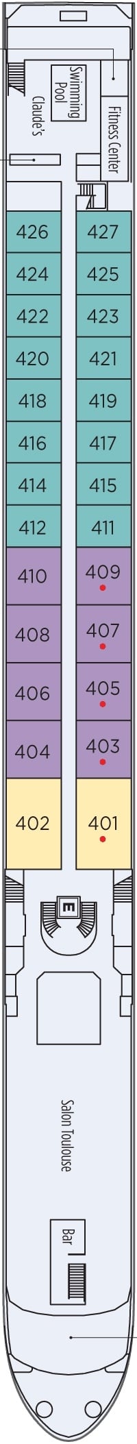 Deck plan for Victor Hugo Deck