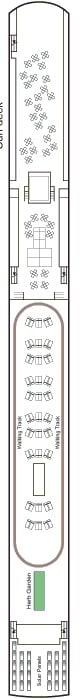 Deck plan for Sun Deck
