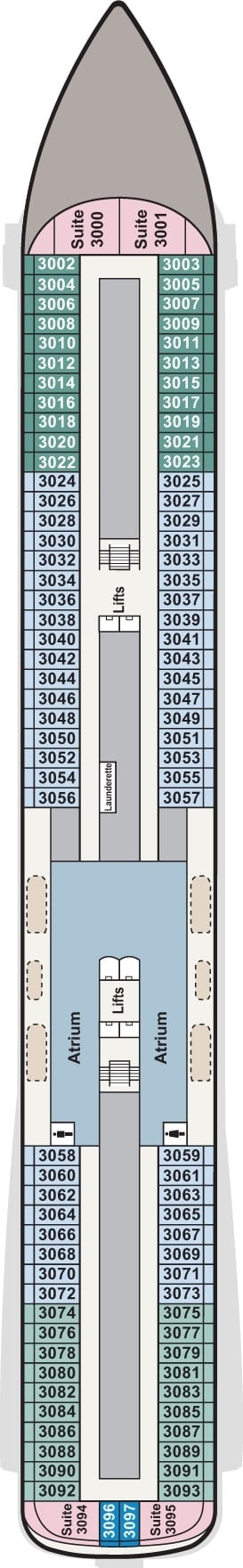 Deck plan for Deck 3