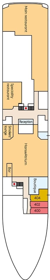 Deck plan for Deck 4