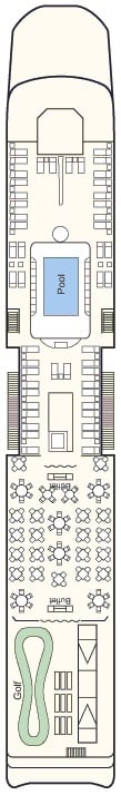 Deck plan for Sun Deck