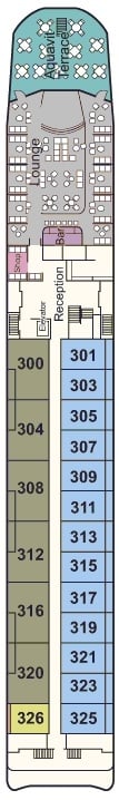 Deck plan for Upper Deck