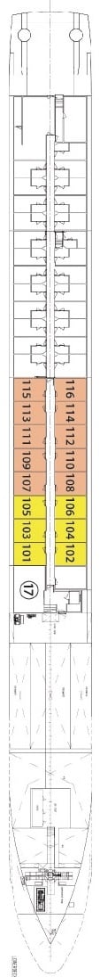 Deck plan for Indigo Deck
