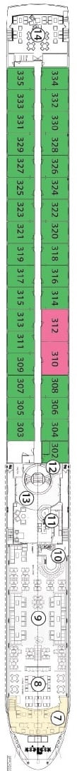Deck plan for Royal Deck
