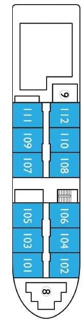 Deck plan for Mekong Deck