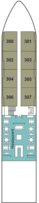 Deck plan for Upper Deck