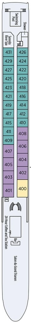 Deck plan for La Princess Deck