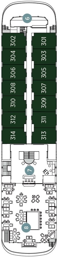 Deck plan for Horizon Deck