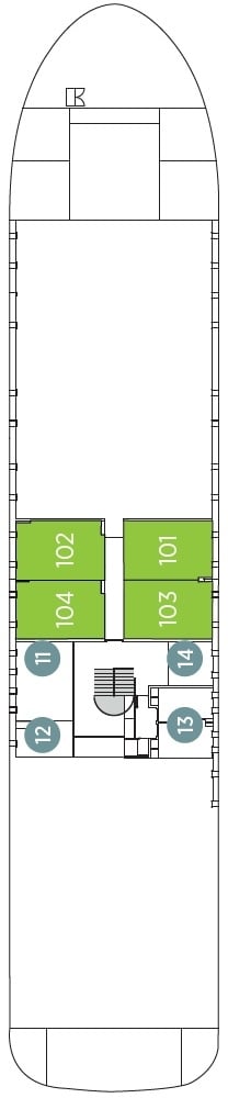 Deck plan for Riviera Deck