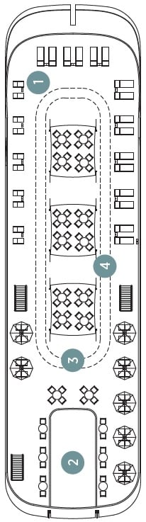 Deck plan for Sun Deck