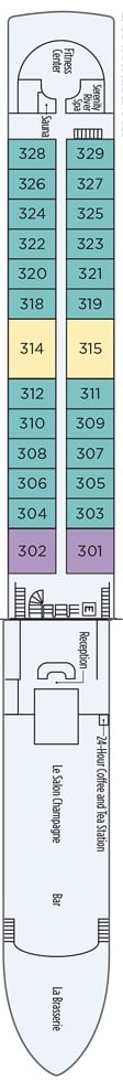 Deck plan for Bordeaux Deck