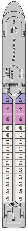 Deck plan for Diamond Deck