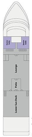 MS Movenpick Darakum deck plan — Top Deck