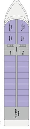 MS Movenpick Darakum deck plan — Upper Deck