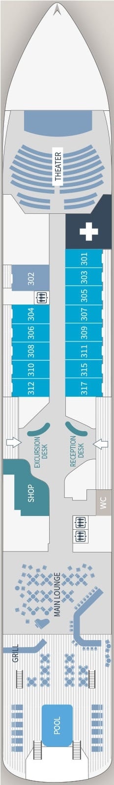 Deck plan for Deck 3