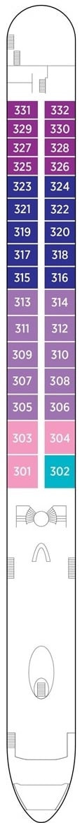 Deck plan for Violin Deck