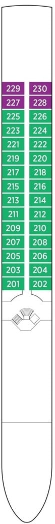 Deck plan for Cello Deck
