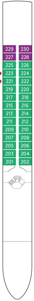 Deck plan for Cello Deck